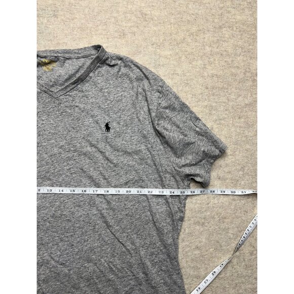 Polo Ralph Lauren Classic Fit Grey V-neck Short Sleeve T-shirt Size XXL - Picture 7 of 8